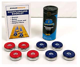 Shuffleboard pucks